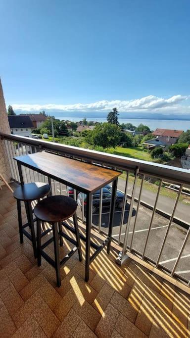 Appart Cosy Avec Vue Sur Le Lac Leman Évian-les-Bains Exterior foto